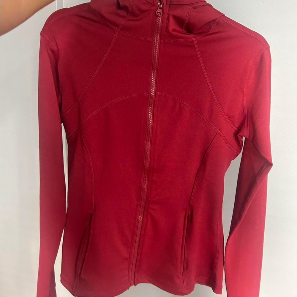 Red Full-Zip Hoodie